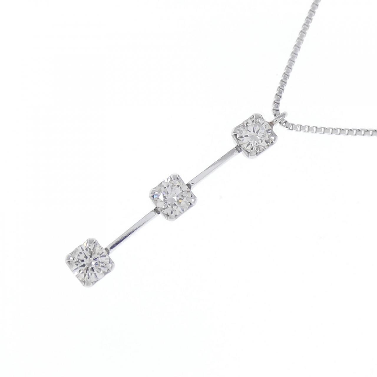 PT スリーストーン ダイヤモンド ネックレス 0.31CT | www