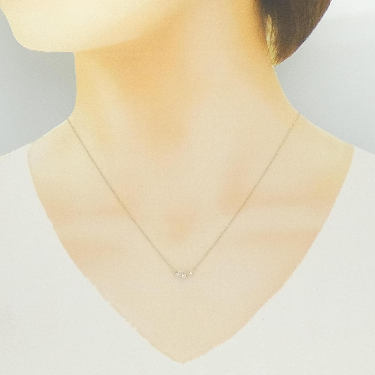 K10YG ダイヤモンド ネックレス 0.15CT