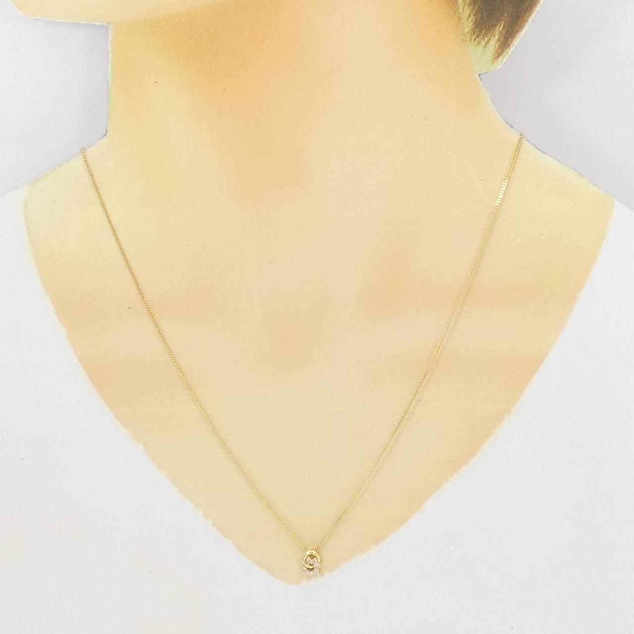 K18YG ダイヤモンド ネックレス 0.09CT