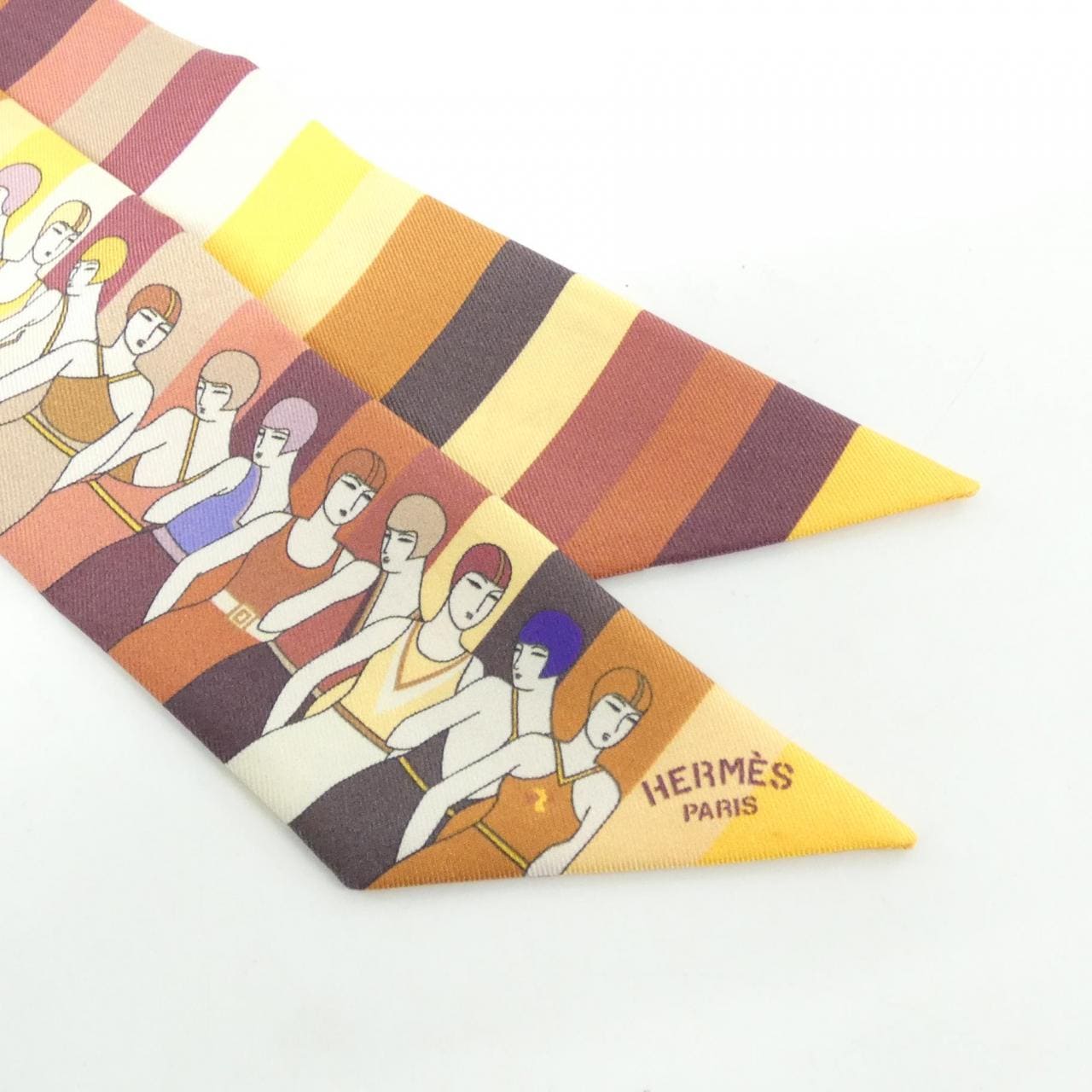 エルメス LES BAIGNEUSES ツイリー 062748S スカーフ