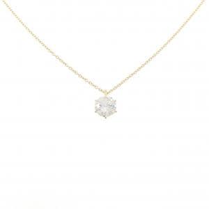 【リメイク】K18YG ダイヤモンド ネックレス 1.003CT F VS1 VG