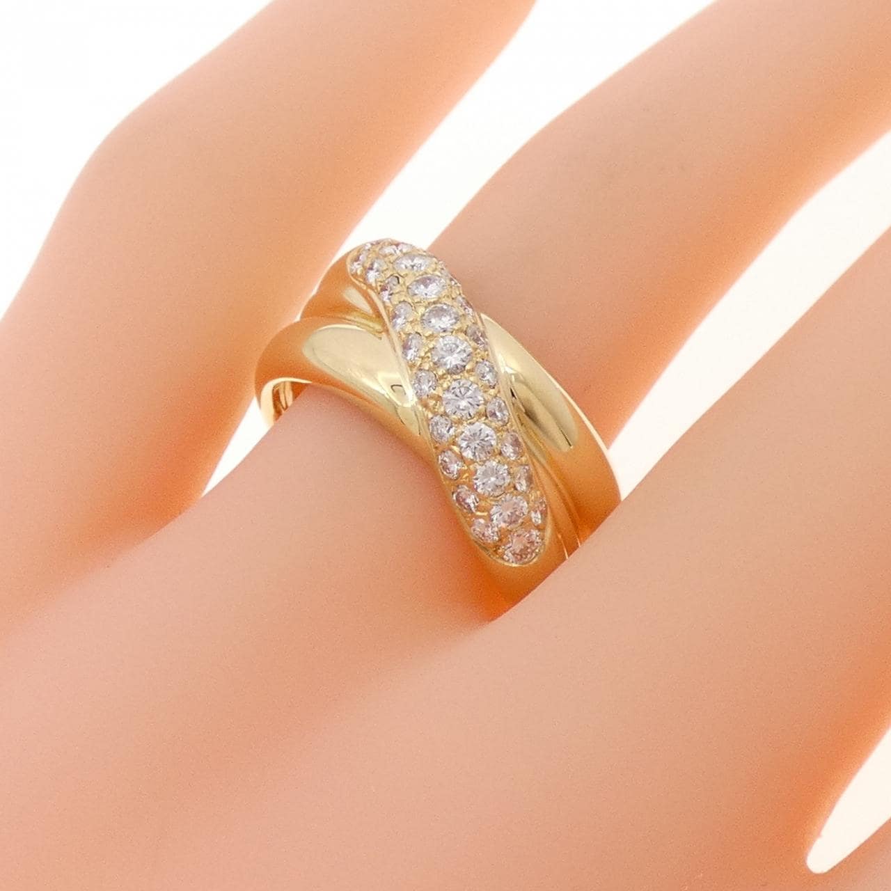 750YG ダイヤモンド リング 0.50CT