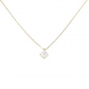 K18YG ソリティア ダイヤモンド ネックレス 0.20CT