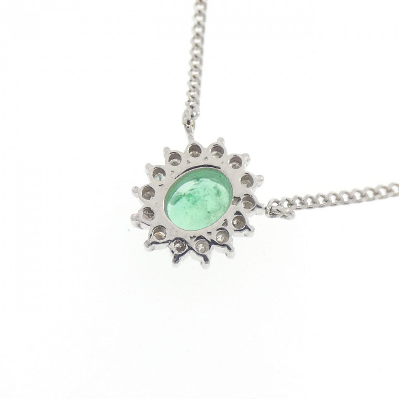 PT900/PT850 エメラルド ネックレス 0.33CT