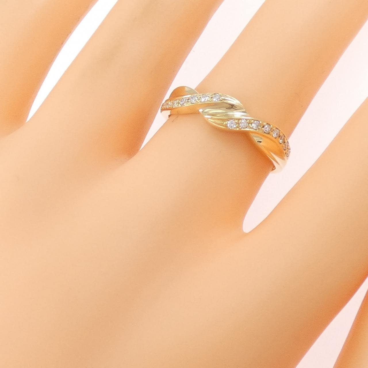 K18YG ダイヤモンド リング 0.14CT