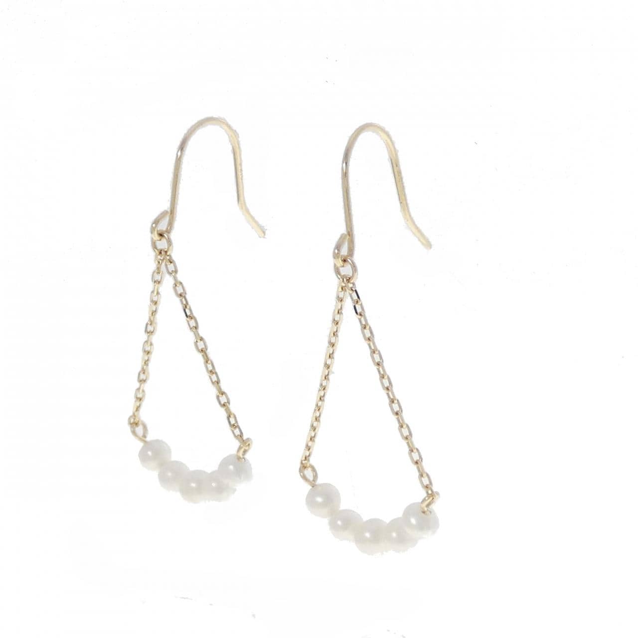 K10YG 淡水パール ピアス