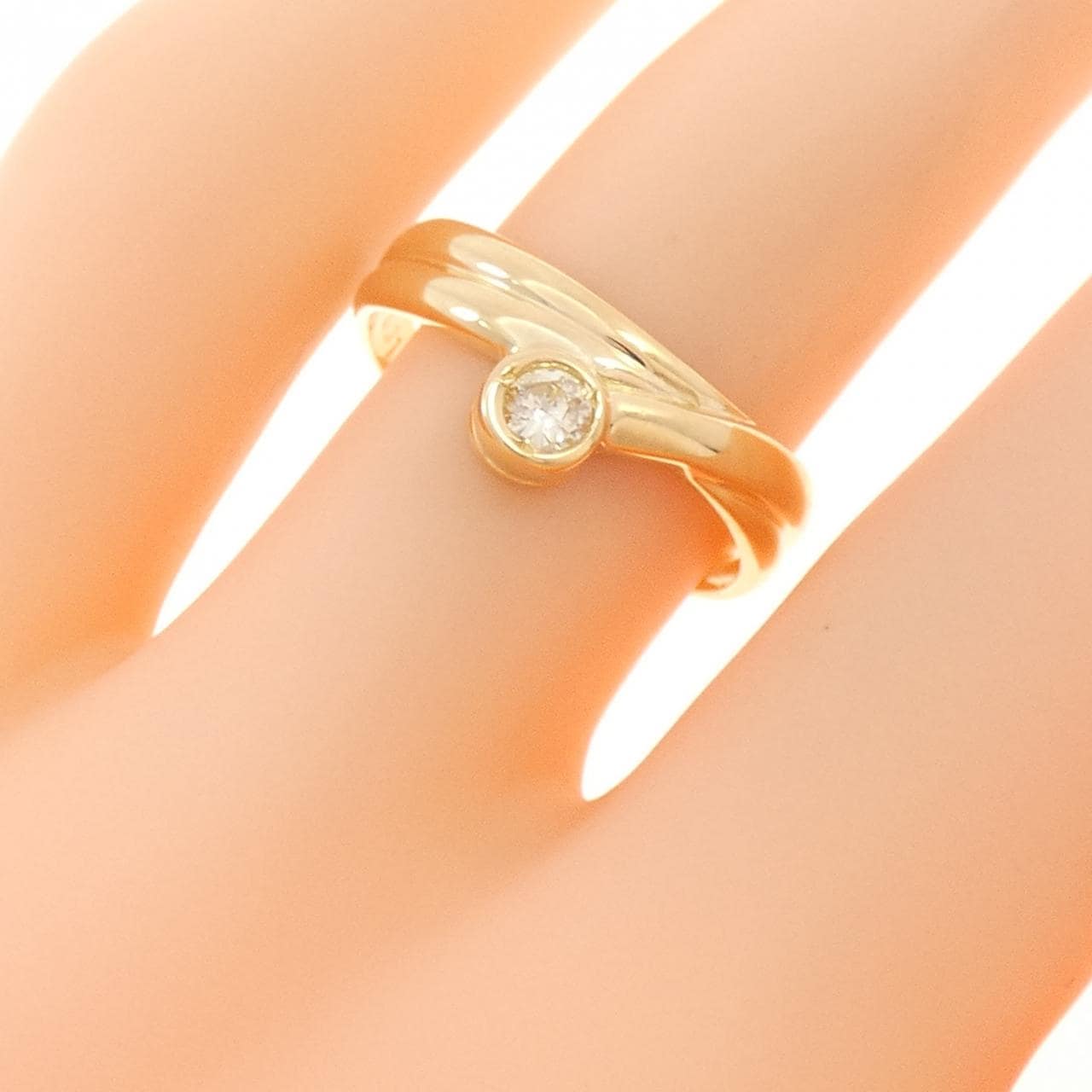 K18YG ダイヤモンド リング 0.11CT