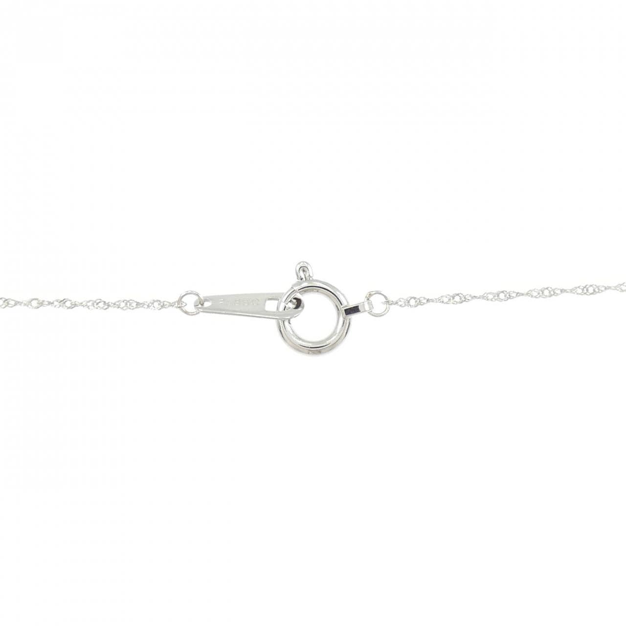 PT900/PT850 ソリティア ダイヤモンド ネックレス 0.318CT