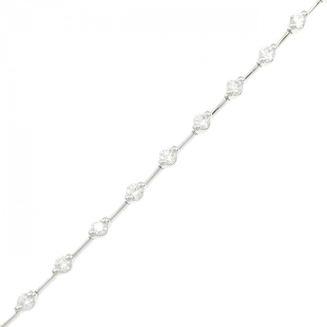 K18WG ダイヤモンド ブレスレット 2.00CT