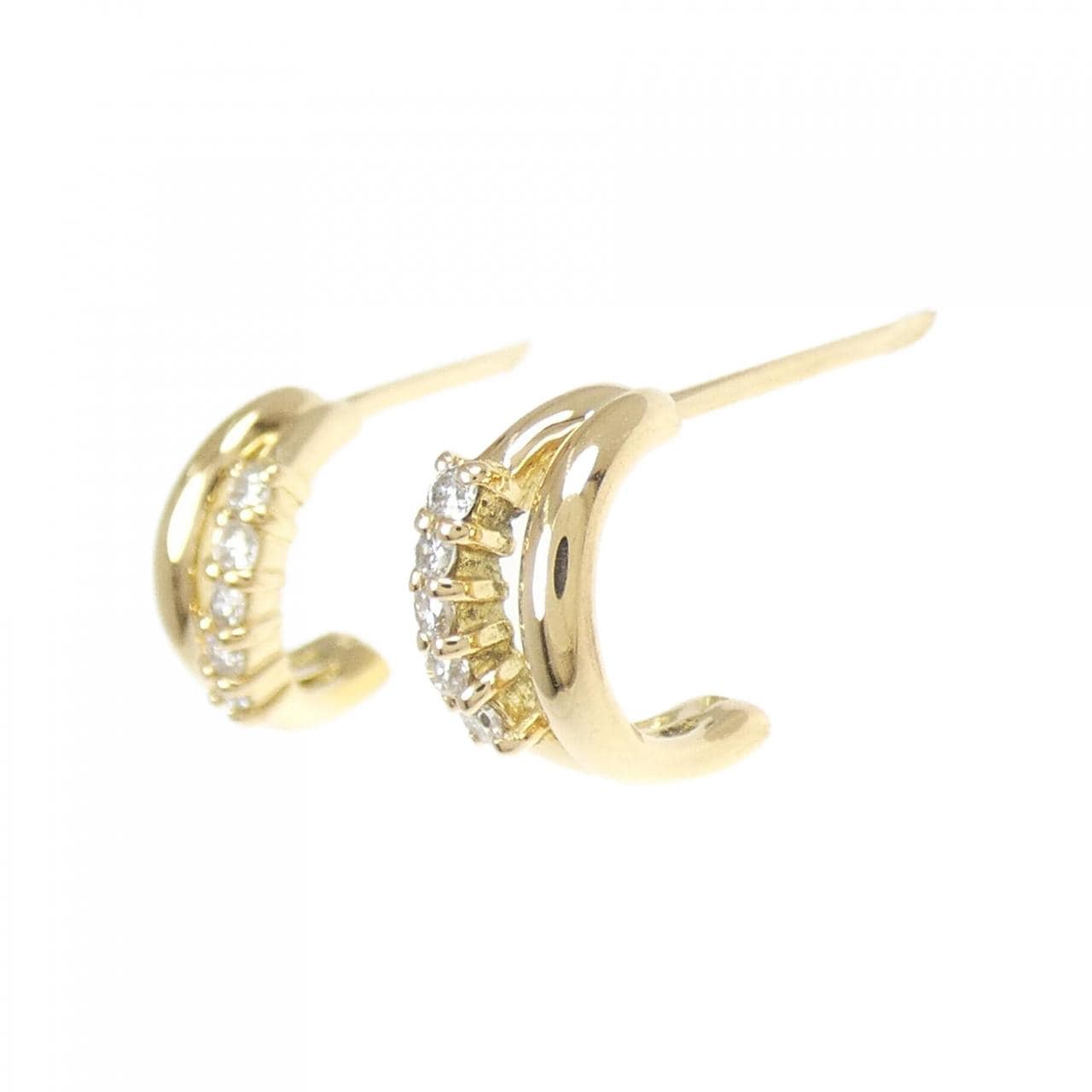 K18YG ダイヤモンド ピアス