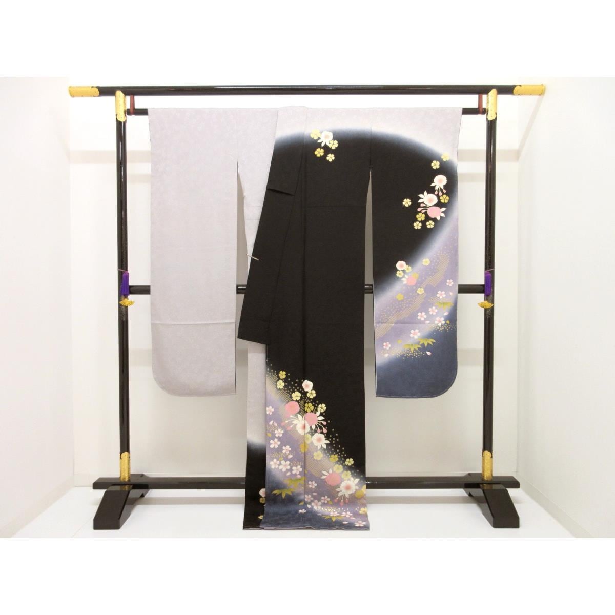 【未使用品】振袖　友禅金彩加工　ボカシ染