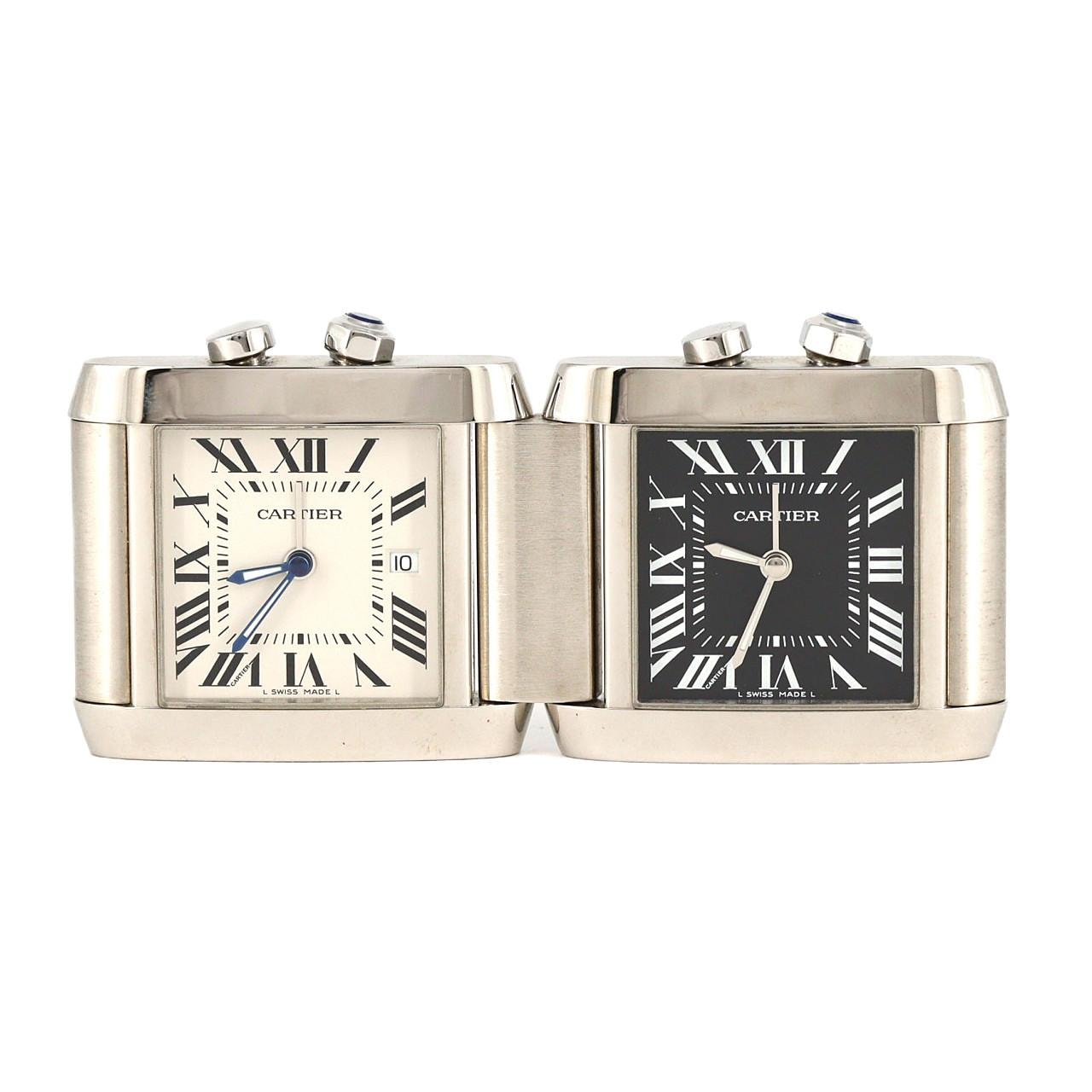 カルティエ クロック W0100060 SS クォーツ