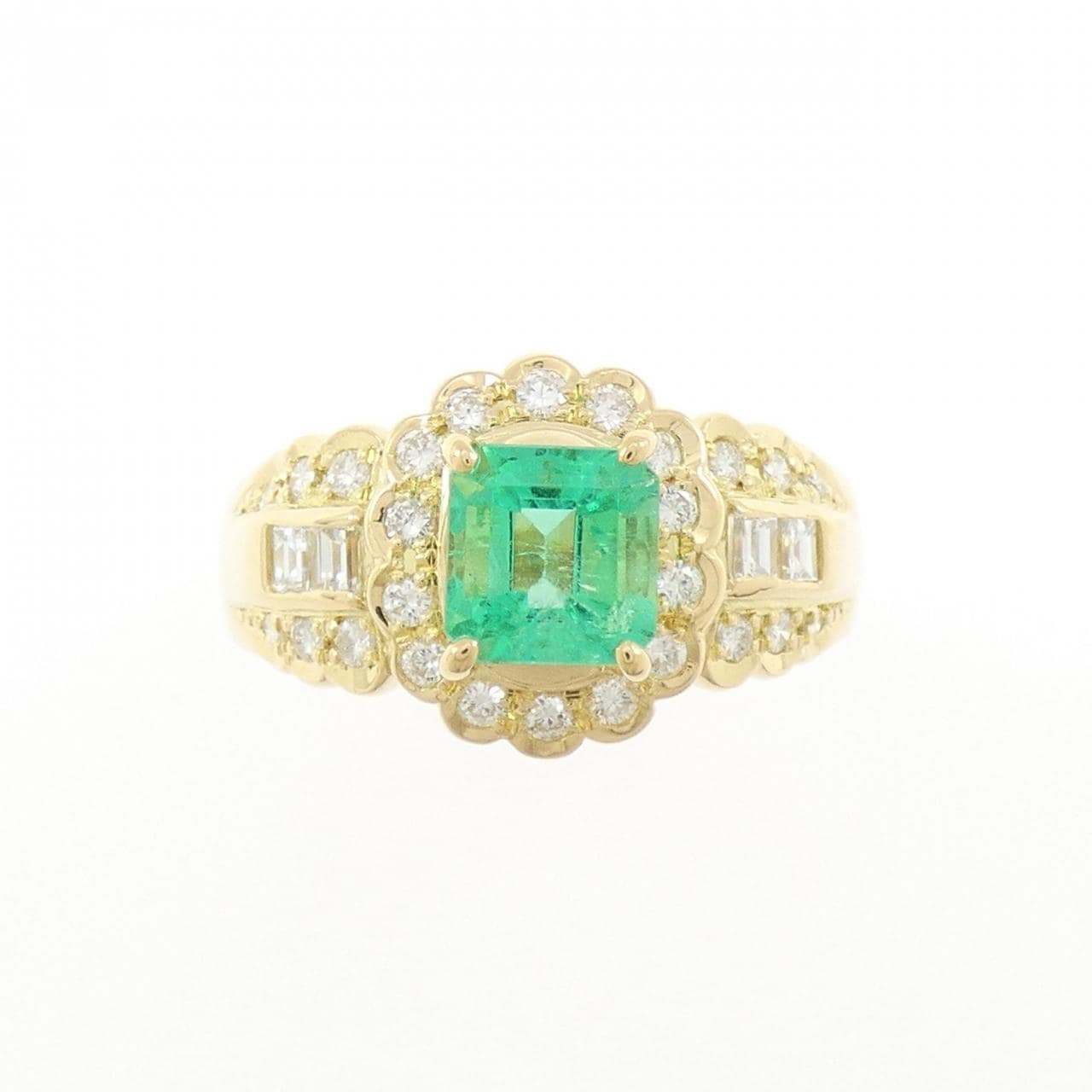 K18YG エメラルド リング 1.15CT