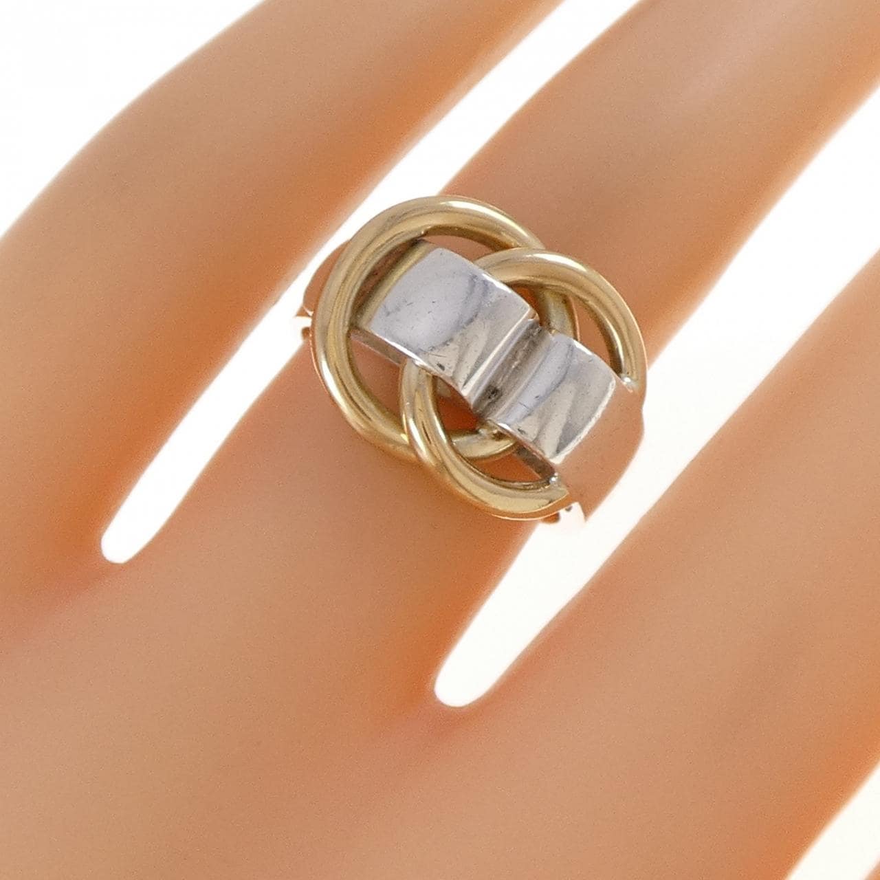 【ヴィンテージ】エルメス ドゥ ア ノー リング