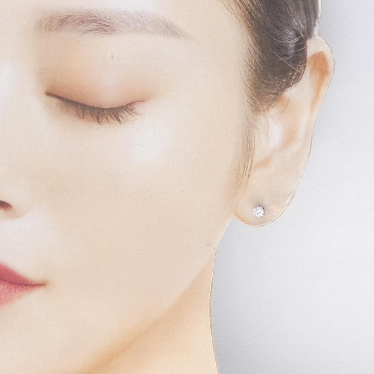 【リメイク】PT900/ST ダイヤモンド ピアス 0.201CT 0.207CT E-F VS1 3EXT-EXT H＆C