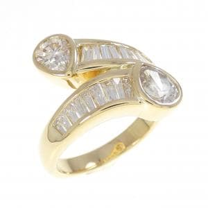 K18YG ダイヤモンド リング