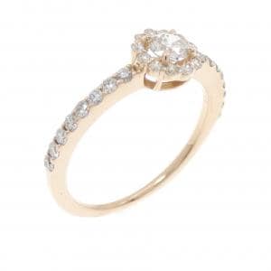 K18PG ダイヤモンド リング 0.50CT