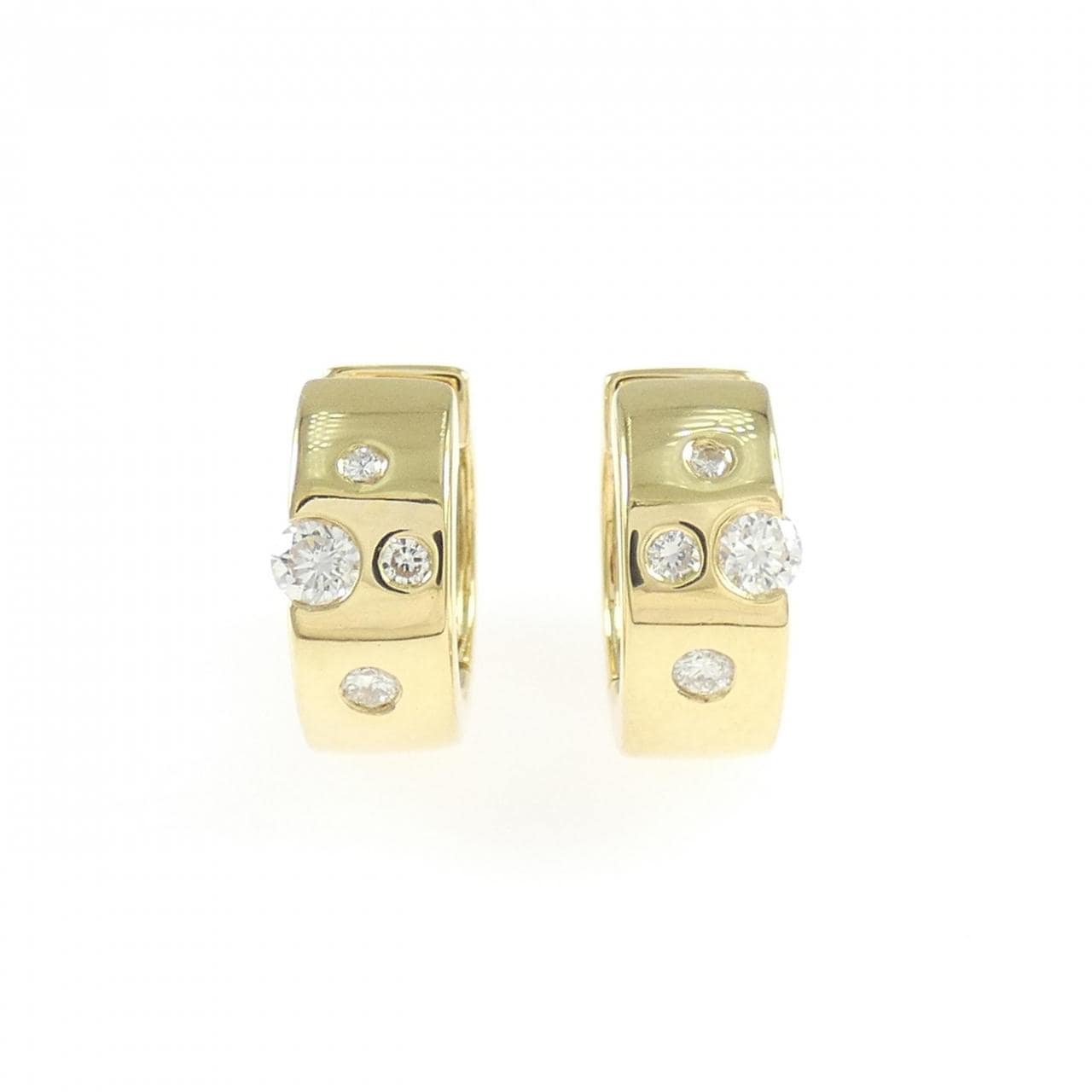 K18YG/K18WG ダイヤモンド ピアス 0.26CT