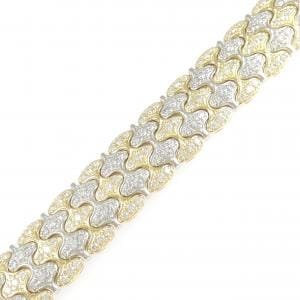 K18YG/PT900 ダイヤモンド ブレスレット 4.70CT