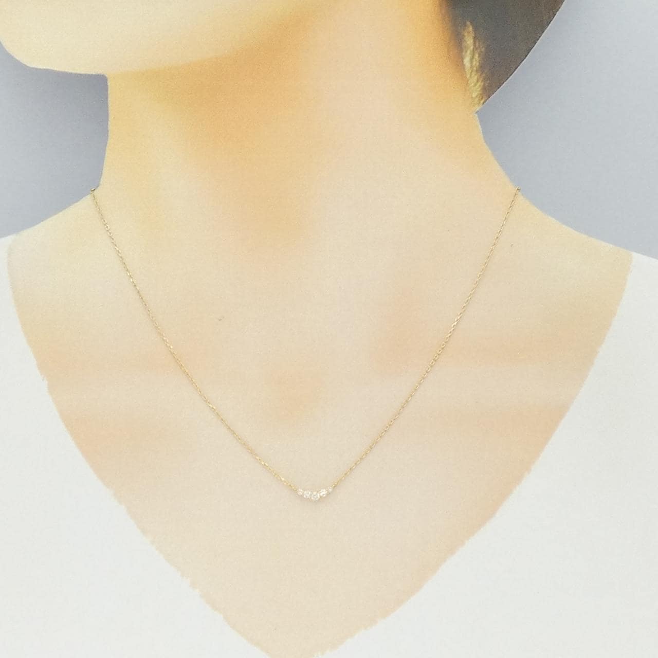 ヴァンドーム ダイヤモンド ネックレス 0.11CT