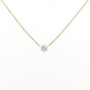 K18YG ソリティア ダイヤモンド ネックレス 0.360CT