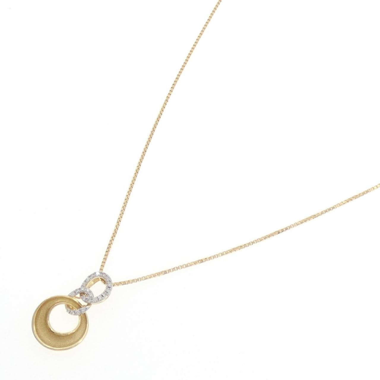 K18YG ダイヤモンド ネックレス 0.06CT