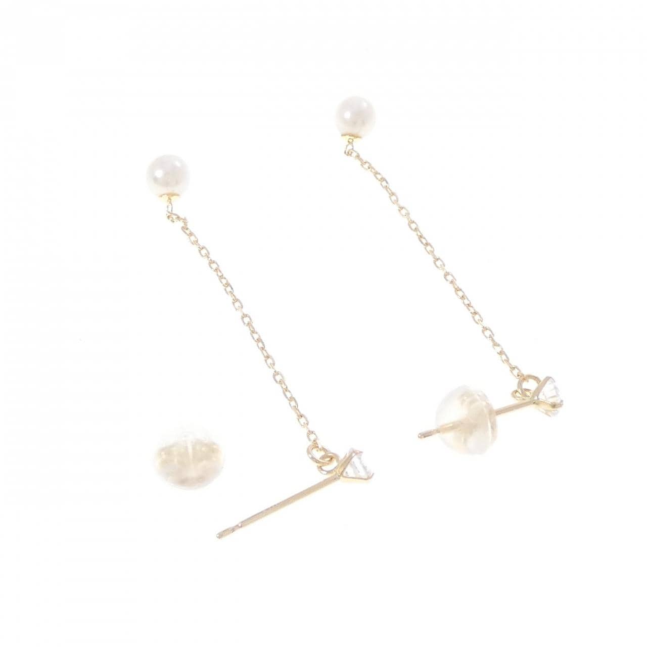 K18YG アコヤパール ピアス 3.7mm