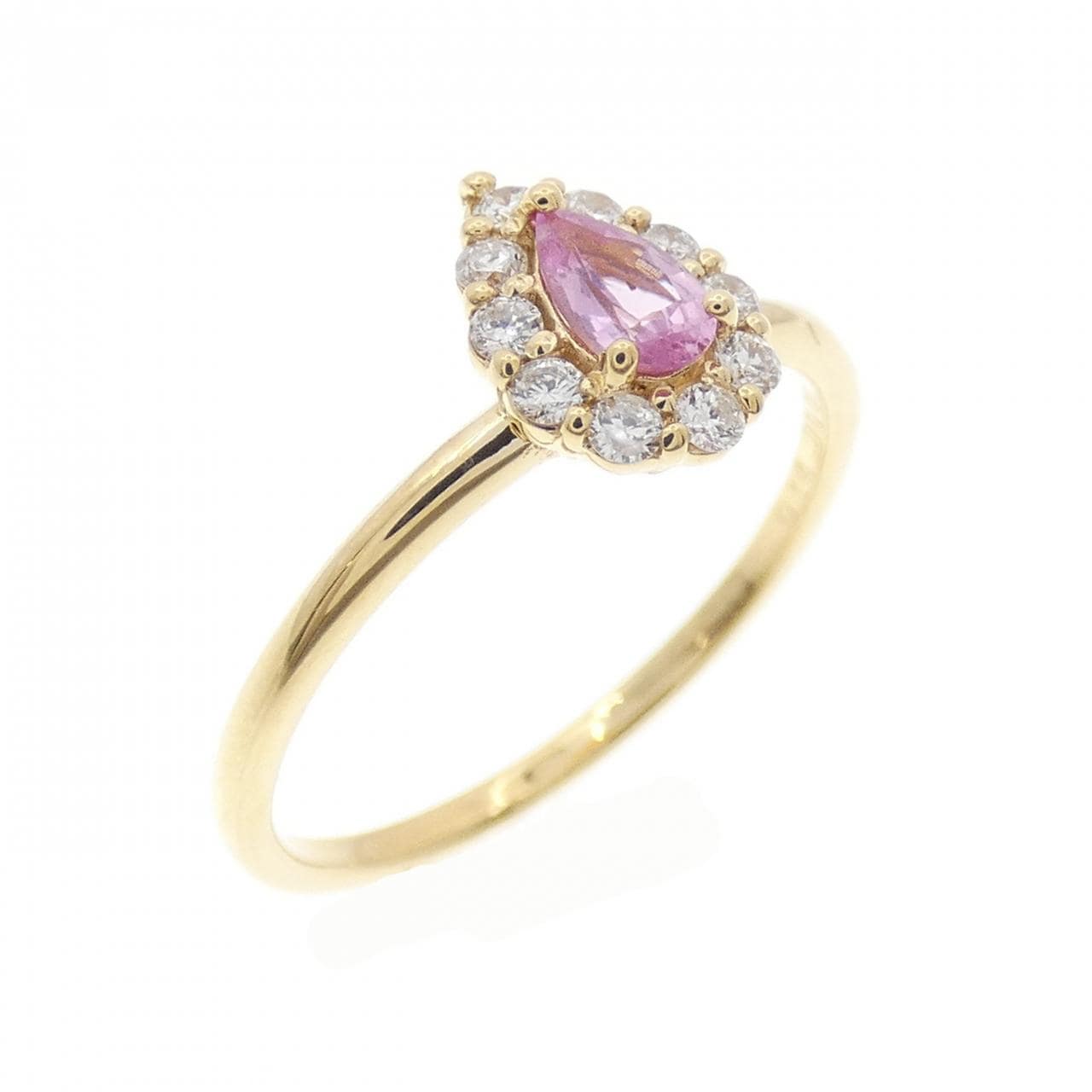 K18YG サファイヤ リング 0.44CT
