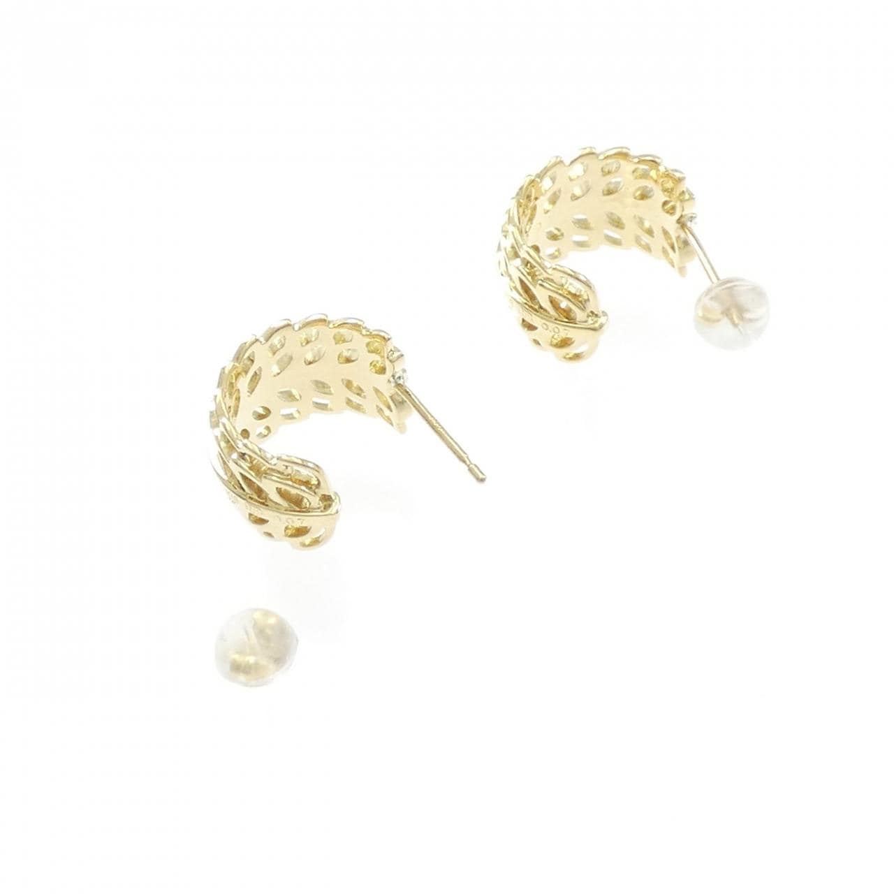 K18YG ダイヤモンド ピアス 0.14CT