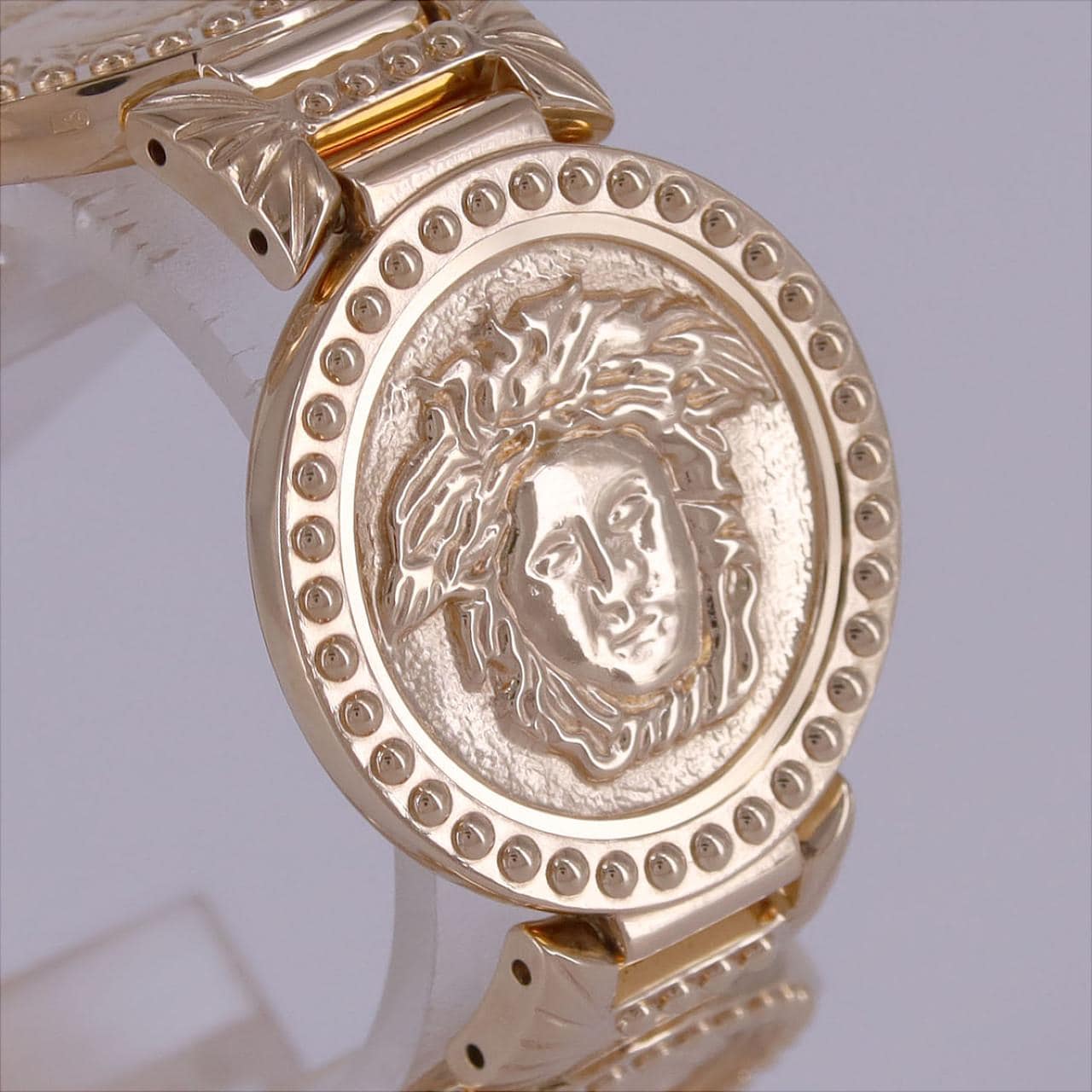 GIANNI VERSACE Medusa Coin Watch YG/D･12P 8008005 YG Quartz