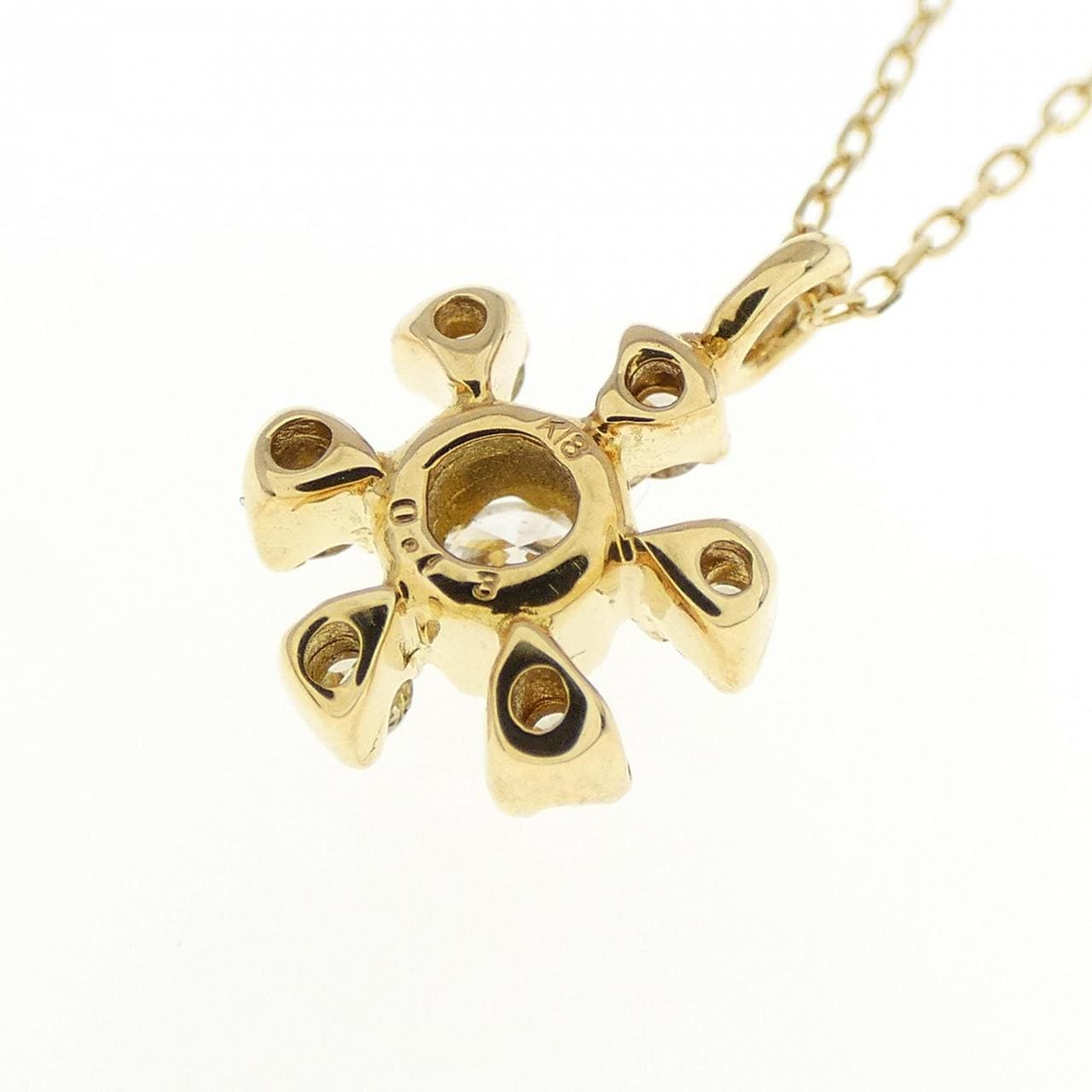 【新品】K18YG ダイヤモンド ネックレス 0.13CT