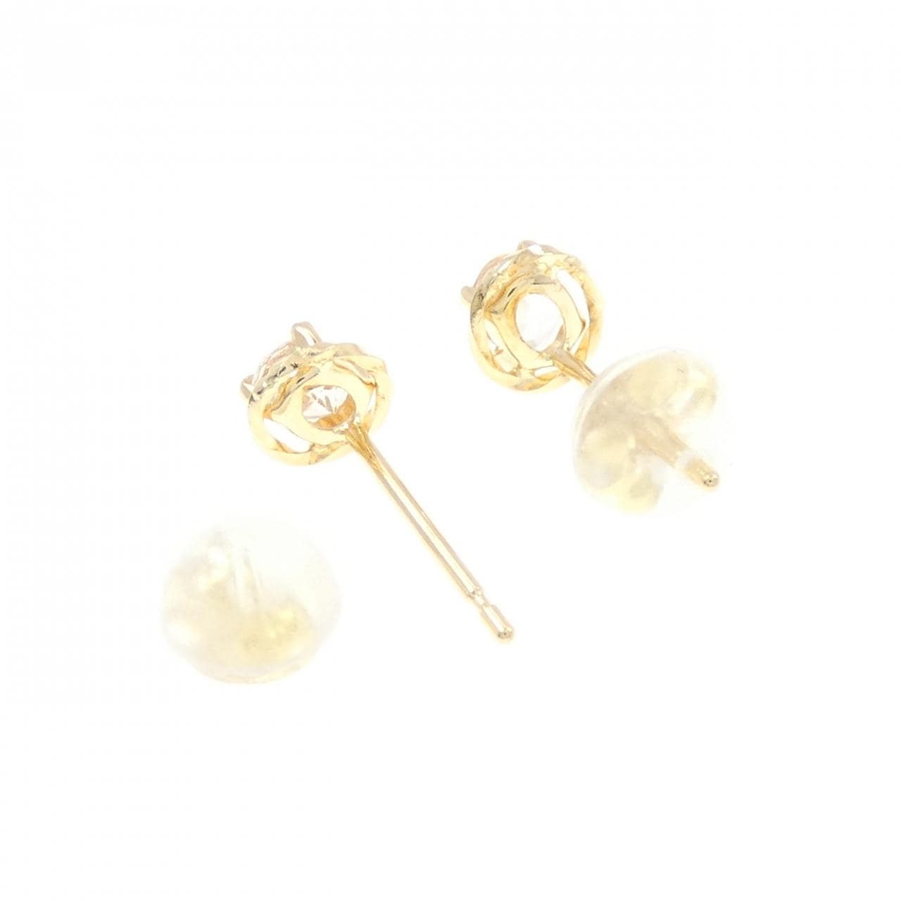 【新品】K18YG モルガナイト ピアス