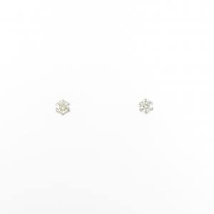【新品】PT900 ソリティア ダイヤモンド ピアス 0.10CT