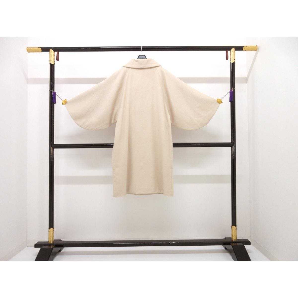 【新品】お洒落コート アンゴラ混ヘチマ衿コート