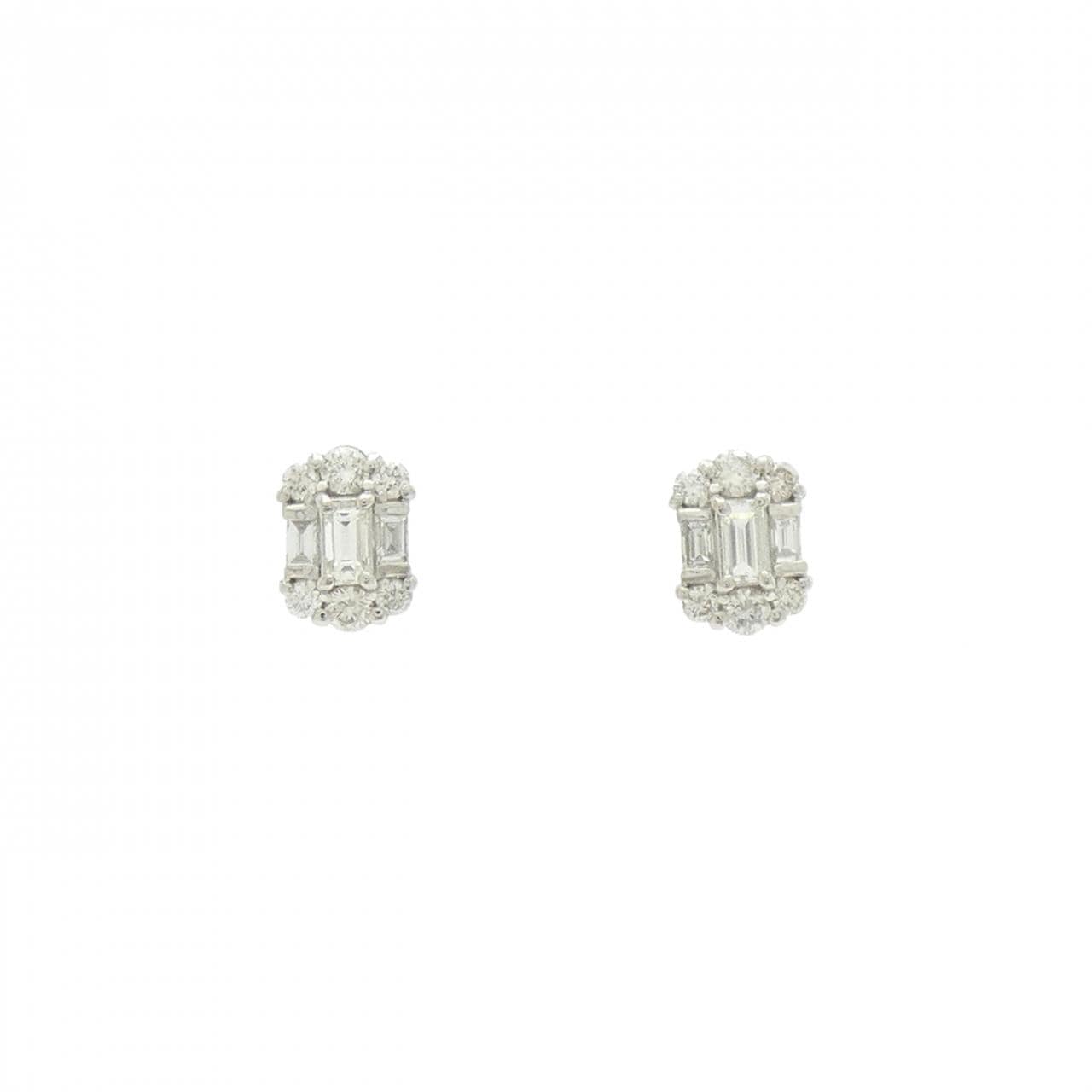 PT900 ダイヤモンド ピアス 0.40CT