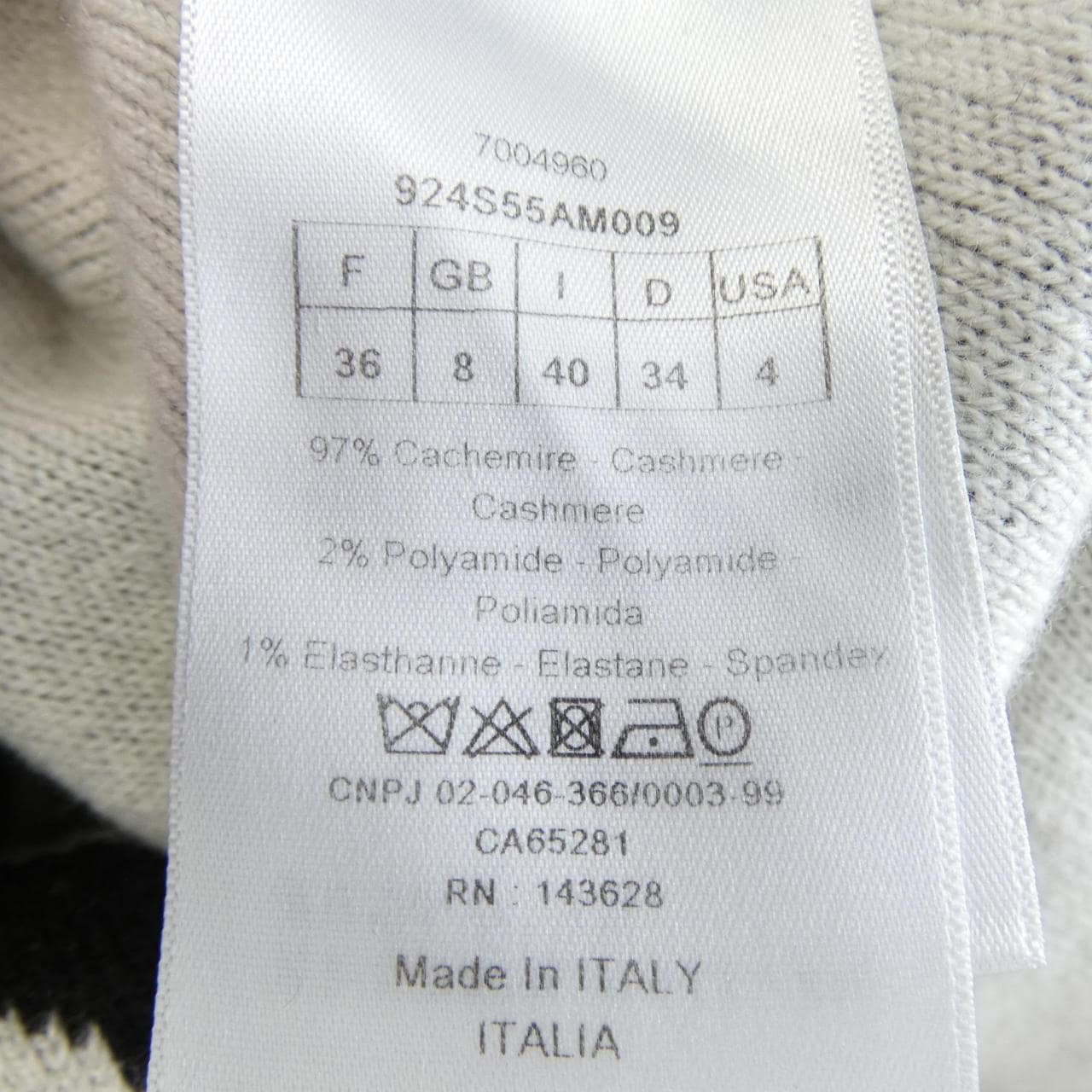 クリスチャンディオール CHRISTIAN DIOR J'ADIOR8 ボクシーセーター 924S55AM009 ニット