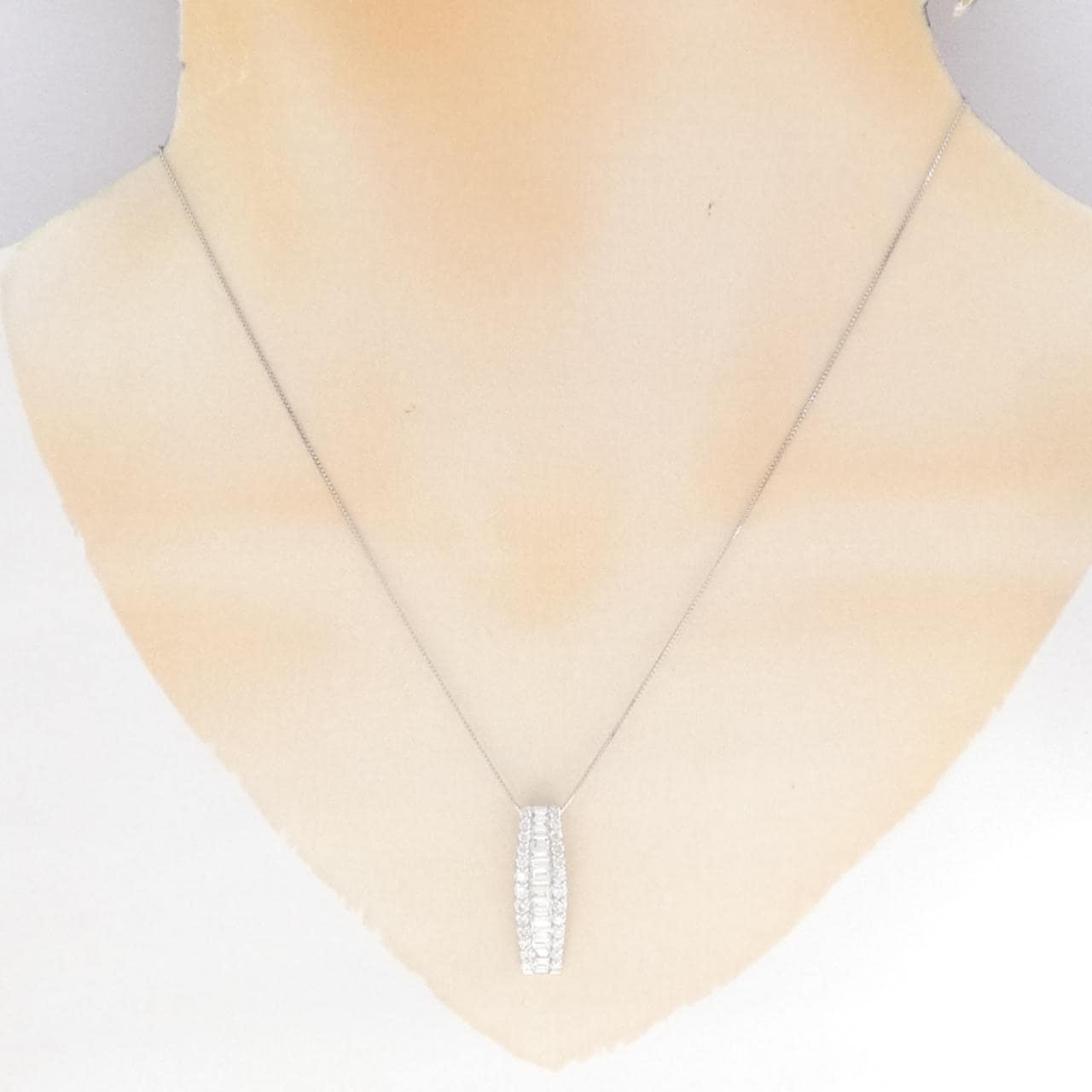 PT900/PT850 ダイヤモンド ネックレス 1.00CT