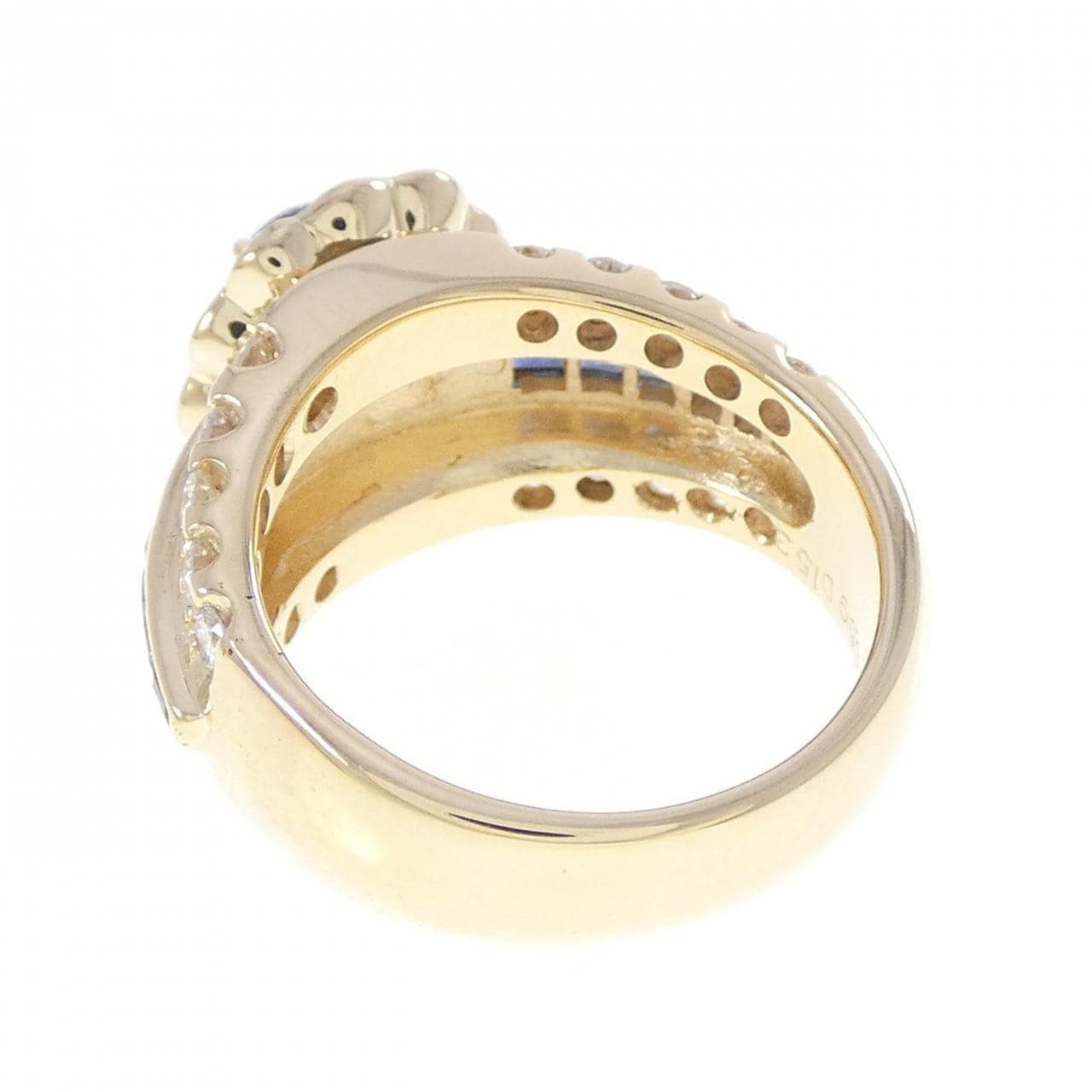 K18YG サファイヤ リング 2.80CT