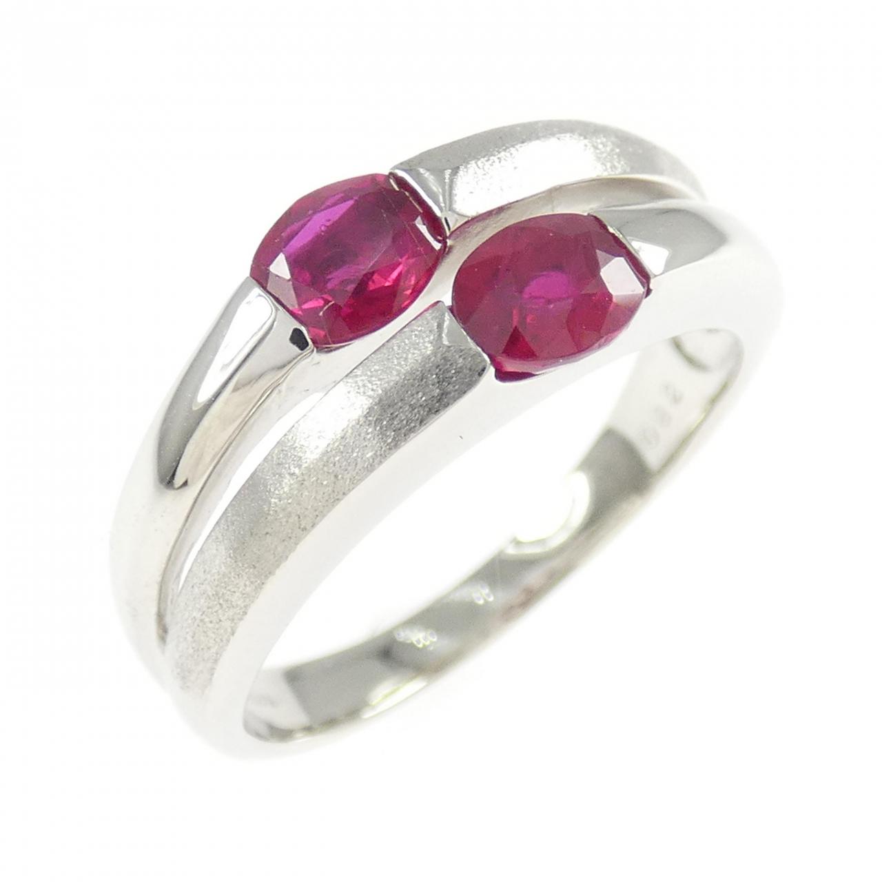 PT900 ルビー リング 0.82CT