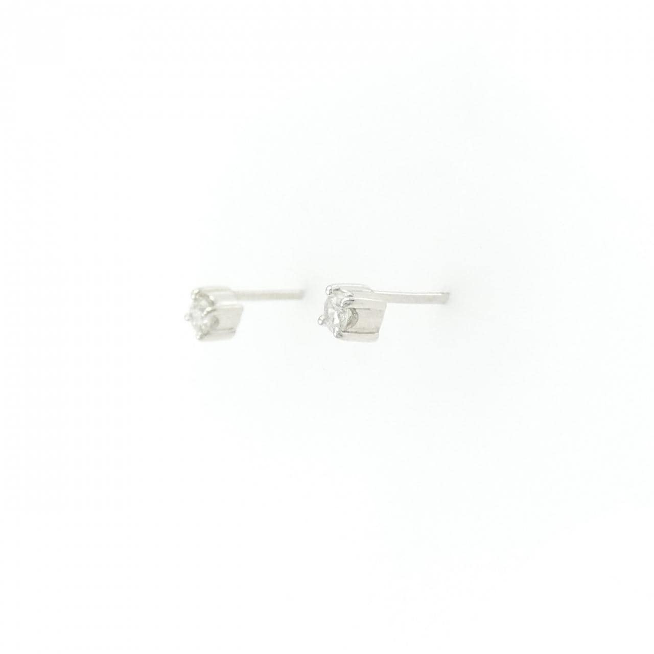 PT950/PT900 ソリティア ダイヤモンド ピアス 0.10CT