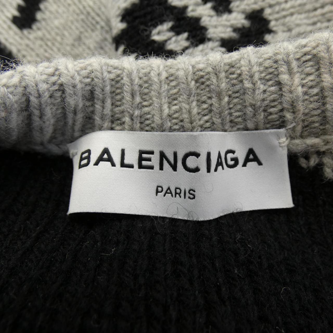 バレンシアガ BALENCIAGA ニット セーター ネイビー ホワイト