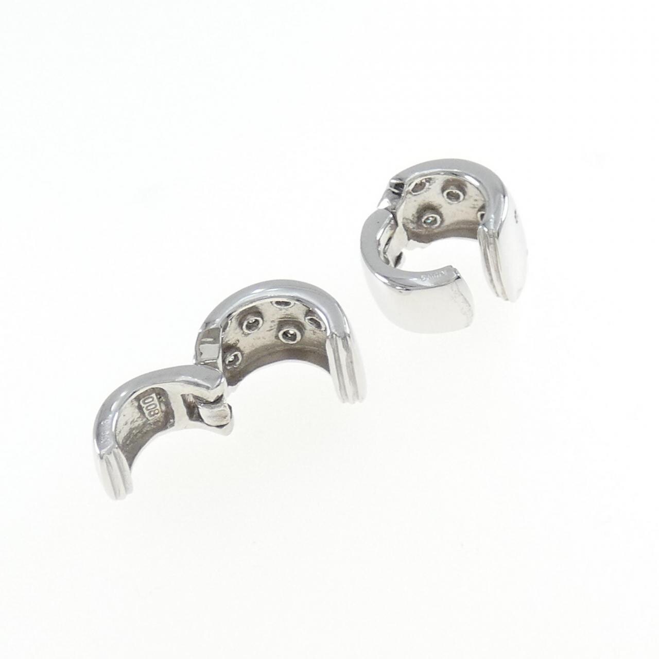 K18WG Diamond earrings 0.16CT