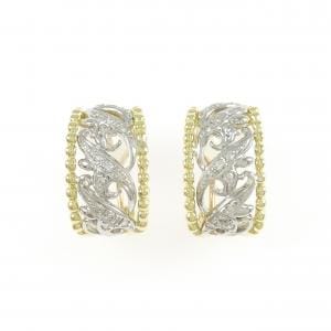 PT900/K18YG ダイヤモンド ピアス/イヤリング 0.20CT