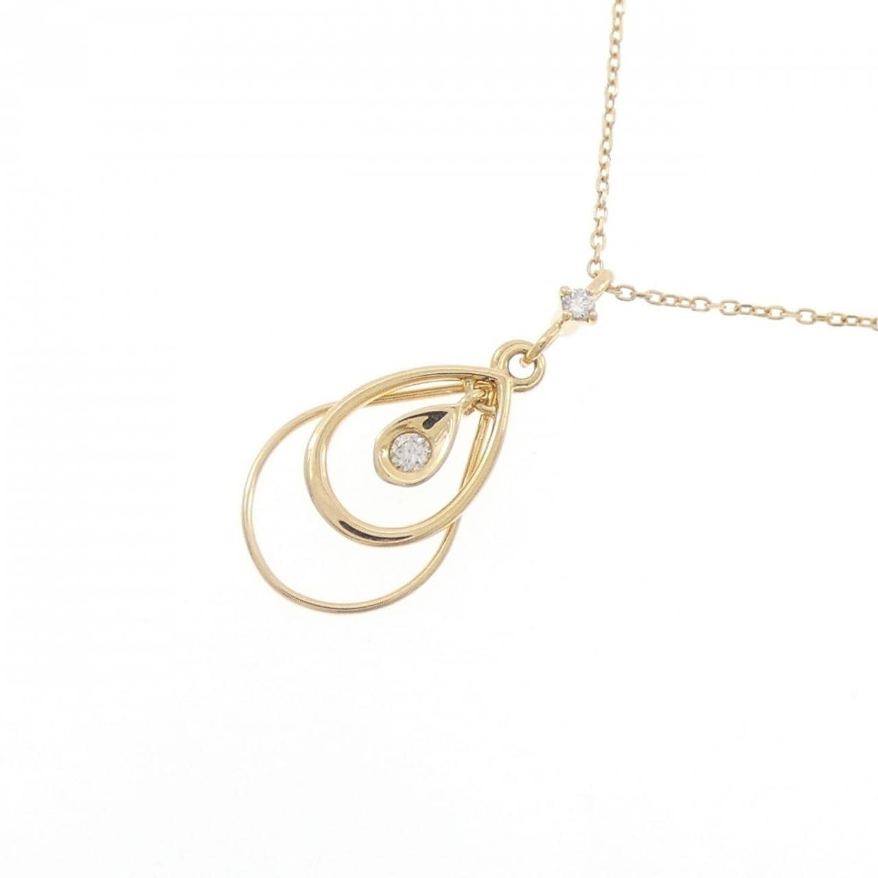 K18YG ダイヤモンド ネックレス