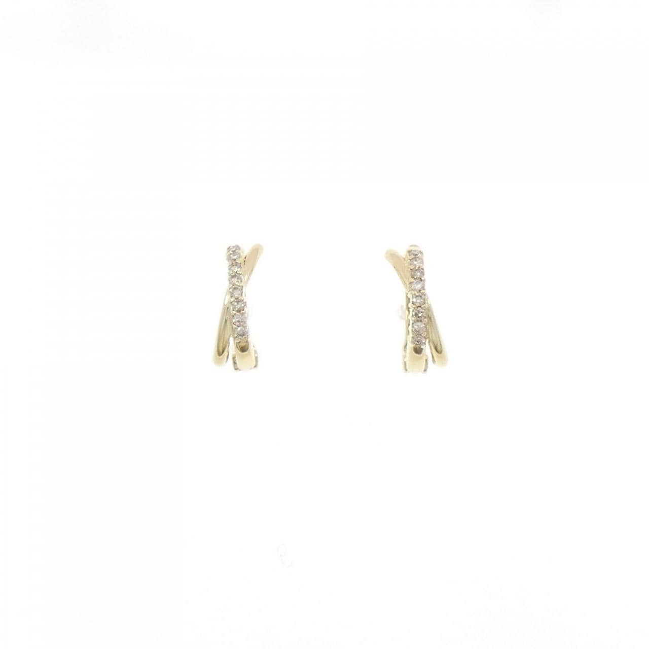 K18YG ダイヤモンド イヤリング 0.08CT