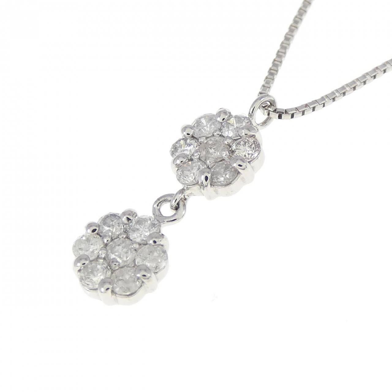 【新品】PT ダイヤモンド ネックレス 0.30CT