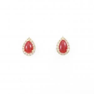 coral earrings