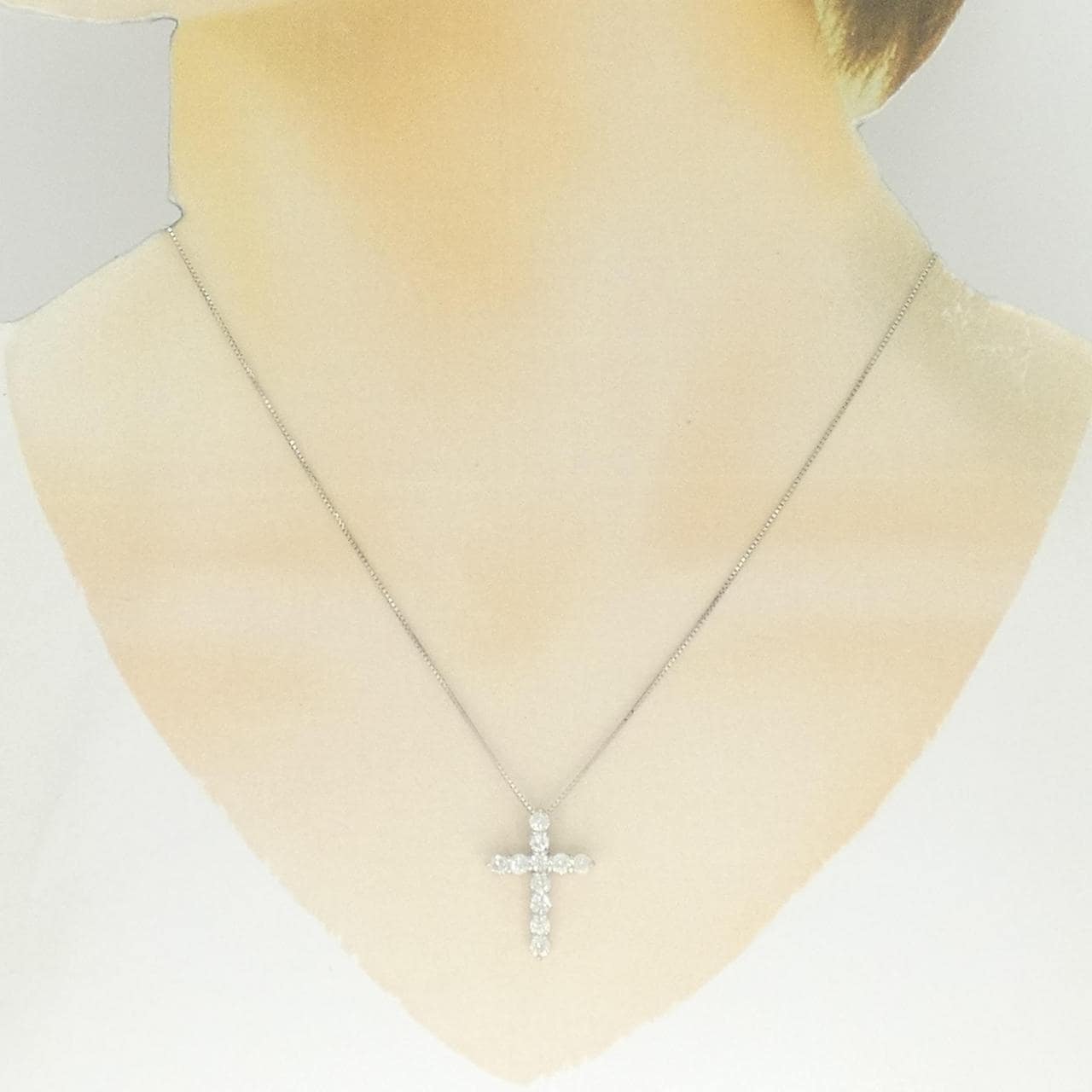 PT900/PT850 ダイヤモンド ネックレス 1.00CT