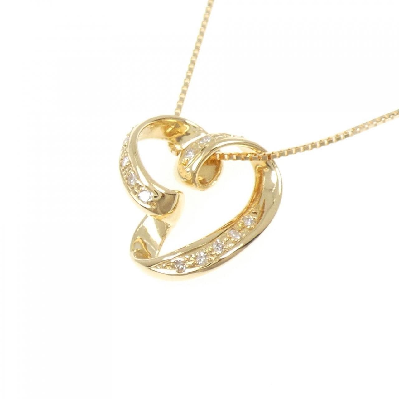 K18YG ダイヤモンド ネックレス 0.12CT