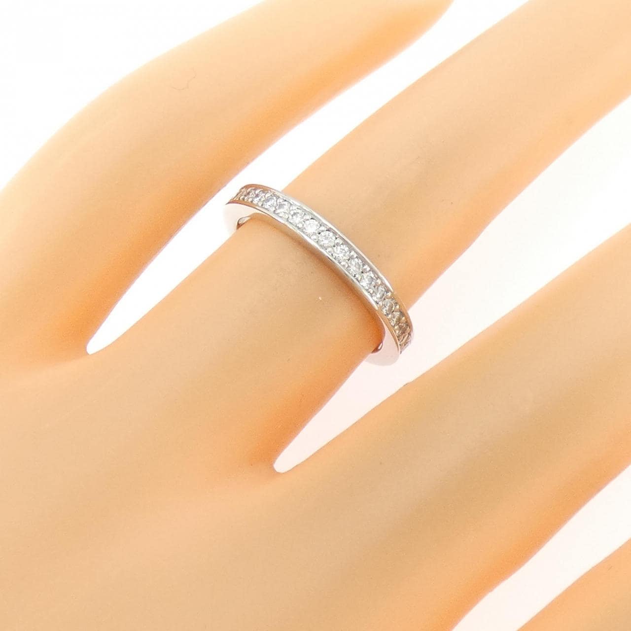 PT950 フルエタニティ ダイヤモンド リング 0.35CT